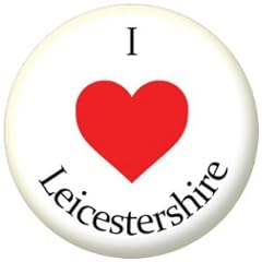 Love leicestershire badge for sale  Delivered anywhere in UK