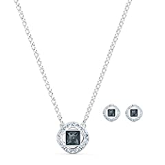 Swarovski Angelic Square Set, Gray, Rhodium plated, for sale  Delivered anywhere in UK