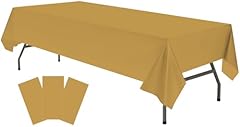 Plastic gold tablecloths for sale  Delivered anywhere in USA 