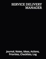 Service manager journal for sale  Delivered anywhere in UK