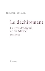 Déchirement. lettres algérie d'occasion  Livré partout en France
