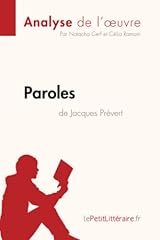Paroles jacques prévert d'occasion  Livré partout en France