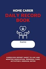 Carer daily record for sale  Delivered anywhere in UK