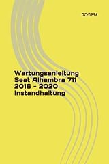 Wartungsanleitung seat alhambr for sale  Delivered anywhere in UK