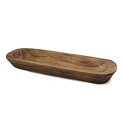 Wooden Bread Dough Bowl（20in X 6in X 2in）Vintage Home Decor for Living Room, Dining Room, Cafe, Farmhouse. for sale  Delivered anywhere in Canada