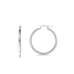 Sterling silver hoop for sale  Delivered anywhere in USA 