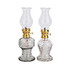 Vintage Oil Lamps for Indoor Use(Set of 2),8 Inch Height for sale  Delivered anywhere in Ireland