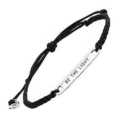 Silpada 'Be the Light' Leather Bar Link Bracelet in for sale  Delivered anywhere in Canada