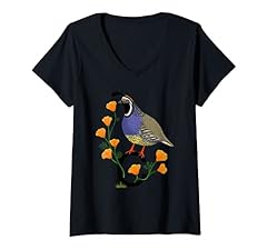 Womens California Quail State Bird Californian Poppy for sale  Delivered anywhere in UK