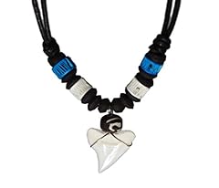 Exoticdream Real Shark Tooth Necklace Reggae Rasta for sale  Delivered anywhere in USA 