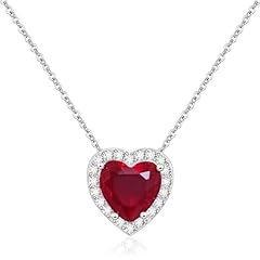 Garnet heart necklace for sale  Delivered anywhere in UK