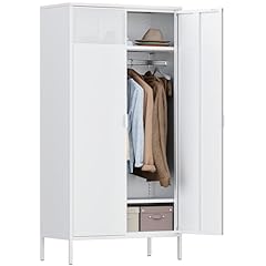 White metal wardrobe for sale  Delivered anywhere in USA 