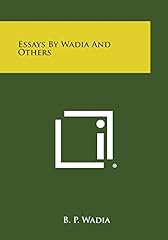 Essays wadia others for sale  Delivered anywhere in USA 