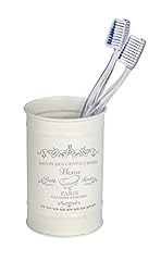 Wenko Toothbrush tumbler Home, Steel, Cream, 7.5 x for sale  Delivered anywhere in UK