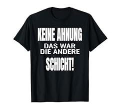 Ahnung schicht shirt gebraucht kaufen  Wird an jeden Ort in Deutschland