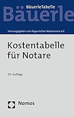 Kostentabelle notare bäuerle gebraucht kaufen  Wird an jeden Ort in Deutschland