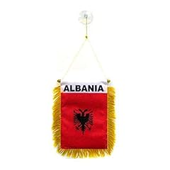 Flag gagliardetto albania usato  Spedito ovunque in Italia 