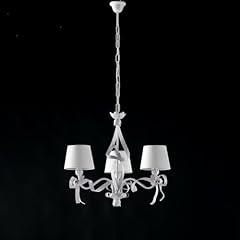 Lampadario bianco shabby usato  Spedito ovunque in Italia 