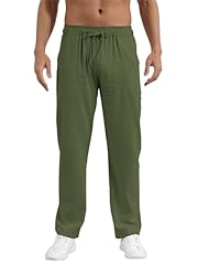 Mens linen trousers for sale  Delivered anywhere in UK