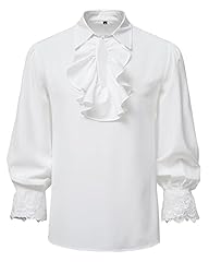 Men renaissance ruffled for sale  Delivered anywhere in UK