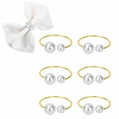 6pcs napkin rings for sale  Delivered anywhere in UK