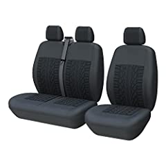 TOYOUN Van Seat Covers 3D Tire Track Print Universal, used for sale  Delivered anywhere in UK