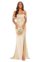 Clothfun champagne satin for sale  Delivered anywhere in USA 