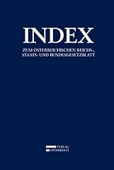 Index zum österreichischen gebraucht kaufen  Wird an jeden Ort in Deutschland