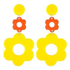 Acrylic flower earrings for sale  Delivered anywhere in UK