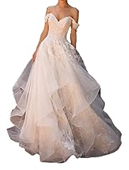Shoulder wedding dresses for sale  Delivered anywhere in USA 