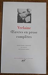 Verlaine œuvres prose d'occasion  Livré partout en France