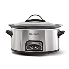Crockpot 6 Quart Slow Cooker with Auto Warm Setting for sale  Delivered anywhere in USA 