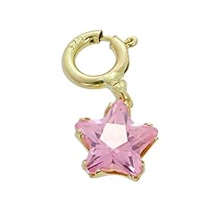 9ct Gold & Pink CZ Small Star Clip on Charm for sale  Delivered anywhere in Ireland