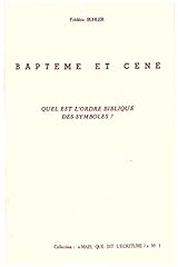 Baptême cène ordre d'occasion  Livré partout en France