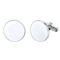 Men cufflinks silver for sale  Delivered anywhere in UK