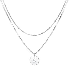 Iefwell initial necklaces for sale  Delivered anywhere in USA 