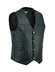 mens leather waistcoat for sale  Delivered anywhere in Ireland