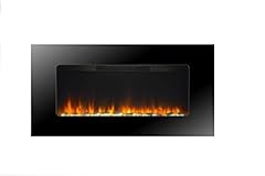 Electric Fire Fireplace Widescreen Flicker Flame Black for sale  Delivered anywhere in UK