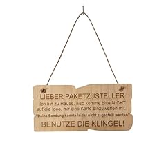 Holzschild lieber paketzustell gebraucht kaufen  Wird an jeden Ort in Deutschland