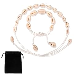 2 Pcs Shell Necklace Bracelet Set, Adjustable Shell for sale  Delivered anywhere in UK