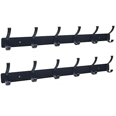 Lofekea 2 Pack Coat Rack Wall Mount, Wall Coat Hooks, Hat Rack Hooks for Hanging, Black Coat Hanger,Towel Hooks for Bathrooms for sale  Delivered anywhere in USA 