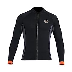 Heavyoff 3mm Wetsuits Men Long Sleeve Jacket Front for sale  Delivered anywhere in UK
