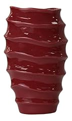 Red ceramic vase for sale  Delivered anywhere in UK