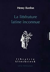 Littérature latine inconnue d'occasion  Livré partout en France