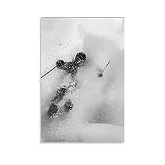 Ski poster black for sale  Delivered anywhere in USA 