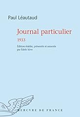 Journal 1933 d'occasion  Livré partout en France