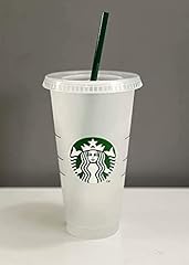 Starbucks Siren Logo Reusable Plastic Cold Cup 24 Fl, used for sale  Delivered anywhere in UK