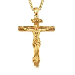 Zippice gold crucifix for sale  Delivered anywhere in UK