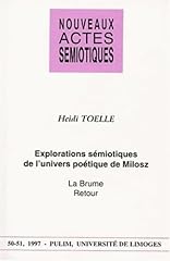Explorations sémiotiques univ d'occasion  Livré partout en France