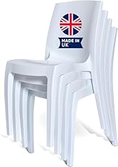 Chairs white gloss for sale  Delivered anywhere in Ireland